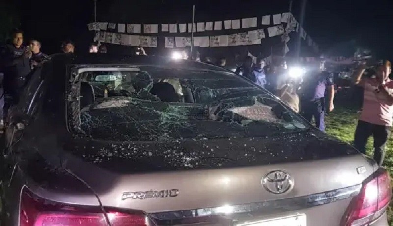 মির্জা ফখরুলের ছোট ভাই মির্জা ফয়সলের গাড়িতে হামলা